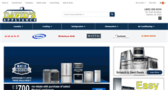 Desktop Screenshot of davidsapplianceok.com